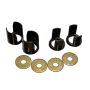Energy Suspension 89-94 Nissan 240SX (S13) Black Rear Subframe Insert Set - a supplement to the subf
