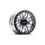 Raceline A91MA Ryno 15x7in/4x137 BP/10mm Offset/110.18mm Bore - Machined & Black Ring Beadlock Wheel