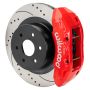Wilwood 140-16861-DR 99-18 Chevy Silverado/GMC Sierra 16x1.25 D&S Rotor TX4R 4 Piston Rear Brake Kit - Red