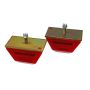 ENERGY SUSPENSION ENE9-9109R Bump Stop 2-1/2 x 4-1/2 x 2-1/2 Low Profile Pair