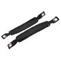 Fishbone Offroad 07-18 Wrangler JK A Pillar Sound Bar Black Paracord Grab Handles