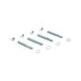 Cometic Gasket CF1002 Cometic Carburetor Studs 2 1/2in Zinc Plated - Set of 4 With Washers and Nuts
