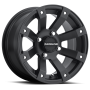 Raceline A79 Scorpion 12x7in / 4x110 BP / -47mm Offset / 83.8mm Bore - Satin Black Wheel