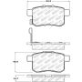 Stoptech 305.13360 Street Select Brake Pads - Rear