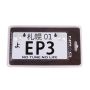 NRG MP-001-EP3 Mini JDM Style Aluminum License Plate (Suction-Cup Fit/Universal) - EP3