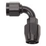 Russell Performance -4 AN Black 90 Degree Full Flow Hose End