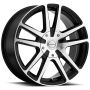 Raceline 145M Encore 17x7.5in / 5x100/5x114.3 BP / 40mm Offset / 72.62mm Bore - Black/MACH Wheel