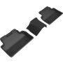 3D MAXpider 18-20 Jaguar E-Pace Kagu 2nd Row Floormats - Black