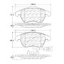 Stoptech 309.11070 Performance 06-10 Audi A3 / 08-10 Audi TT / 06-09 VW GTI / 05-10 Jetta Front Brake Pads