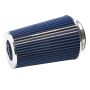 EDELBROCK EDE43693 Pro-Flo Air Filter Cone 10.5 Tall Blue/Chrome
