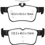 EBC UD1833 15+ Ford Edge 2.0 Turbo FWD Ultimax2 Rear Brake Pads