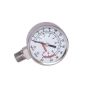 Kleinn Air Horns 1024 Kleinn Stem Mount Analog Chrome-Plated Air Gauge/ 0-250 PSI - 1/4In M NPT Inlet