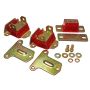 Energy Suspension 69-72 Camaro/70-73 Monte Carlo Red Complete Motor&Trans Mount Set Zinc Finish