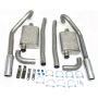 JBA 40-2654 65-70 Ford Mustang 260-428 409SS Dual Turn Down Under Rear Valance Header Back Exhaust