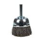 Forney 60004 Cup Brush, Coarse Crimped Wire with 1/4-Inch Shank, 1-1/2-Inch