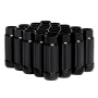 BLOX Racing 12-Sided P17 Tuner Lug Nuts 12x1.25 - Black Steel - Set of 20
