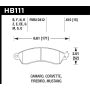 Hawk 1991 Chevrolet Camaro 3.1L Heritage Edition Performance Package Front ER-1 Brake Pads