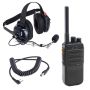 Rugged Radios CREW-R1 Crew Chief - H42 Spotter Headset and Rugged Handheld Radio Package - Blue