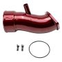 Wehrli WCF100833-RED 20-24 Chevrolet 6.6L L5P Duramax 3.5in Intake Horn w/PCV Port - WCFab Red