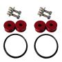 Torque Solution Billet Bumper Quick Release Kit (Red): Universal