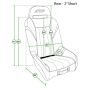 PRP Seats A58R-203 PRP GT/S.E. Rear Suspension Seat- Black/Grey