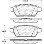 Stoptech 309.11610 Performance 06-07 Mazdaspeed 6 Rear Brake Pads