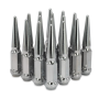 BLOX Racing BXAC-00152-16 Spike Forged Lug Nuts - Chrome 12 x 1.50mm - Set of 16