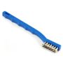 Forney 70488 Wire Brush, Stainless Steel with Plastic Handle, 7-1/4-Inch-by-.006-Inch , Blue
