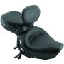 Mustang Motorcycle 79237 Mustang 00-08 Honda VT1100 Sabre,97-08 Spirit,87-97 Shadow Wide Touring 1PC Seat w/Studs - Black