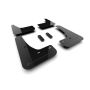 Rally Armor MF122-UR-BLK-DGRY 24-25 Tesla Model 3 Highland Black UR Mud Flap Dark Grey Logo