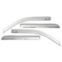 AVS 07-18 Toyota Tundra Double Cab Ventvisor Front & Rear Window Deflectors 4pc - Chrome