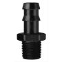 FRAGOLA FRG484006-BL 3/8 Hose Barb X 1/4 MPT Fitting Black