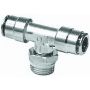 Firestone 3273 Male .25in. x 1.4in. x .25in. Branch Swivel Nickel Tee Air Fitting - 25 Pack (WR17603273)