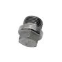Moroso 22734 Oxygen Sensor Plug w/17mm Hex Head - Plated Steel - M18 x 1.5 Thread - Single