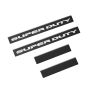 Putco 95185BPFD 17-20 Ford SuperDuty Super Crew w/ SUPERDUTY Etching (4pcs) Black Platinum Door Sills