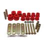 Energy Suspension 3.2134R 67-81 Chevrolet Camaro Red Heavy Duty Shackle Set (Includes Hardware)