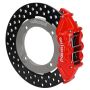 Wilwood 140-16627-DR 19-22 Honda Talon 1000 Red 4-Piston Rear Kit 11.25in - Drilled Rotors