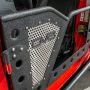 DV8 Offroad RDJL-01F Jeep 18+ Wrangler JL / 20+ Gladiator JT Front Rock Doors w/ Perforated Aluminum Mesh