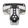 NRG Aluminum Sport Pedal A/T - Black w/Silver Carbon