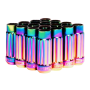 BLOX Racing 12-Sided P17 Tuner Lug Nuts 12x1.25 - NEO Chrome Steel - Set of 16