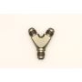 DeatschWerks 6AN Male Flare + 6AN Male Flare to 6AN Male Flare Y Block Fitting