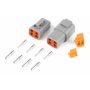 Haltech HT-031204 Matching Set of Deutsch DTP-4 Connectors (25 Amp) Plug & Pins