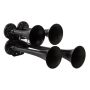 Kleinn Air Horns 141-1 Kleinn Black Quad Horn/ 12.5In/10In/7.5In/6In - XCR2.0 Coated Zinc Alloy