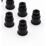 BLOX Racing 14mm Adapter Top (1/2in) w/Viton O-Ring & Retaining Clip (Set of 4)