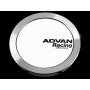 Advan 73mm Full Flat Centercap - White/Silver Alumite