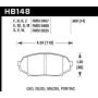 Hawk 90-93 Mazda Miata 1.6L Base Front ER-1 Brake Pads