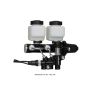 Wilwood 261-14251-BK Tandem Remote M/C Kit w L/H Brkt & Prop Valve - 1in Bore Black