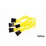 Fishbone Offroad Paracord Zipper Pulls 5 Pcs Yellow