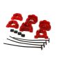 Energy Suspension 92-00 Honda Civic (Except 99-00 Si) / 93-97 Del Sol Red Motor Mount Inserts (Manua
