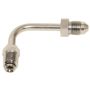 Russell Performance 3/8in-24 Inverted Flare to Male -3AN Steel Chrome 90 Degree Brake Line Fitting
